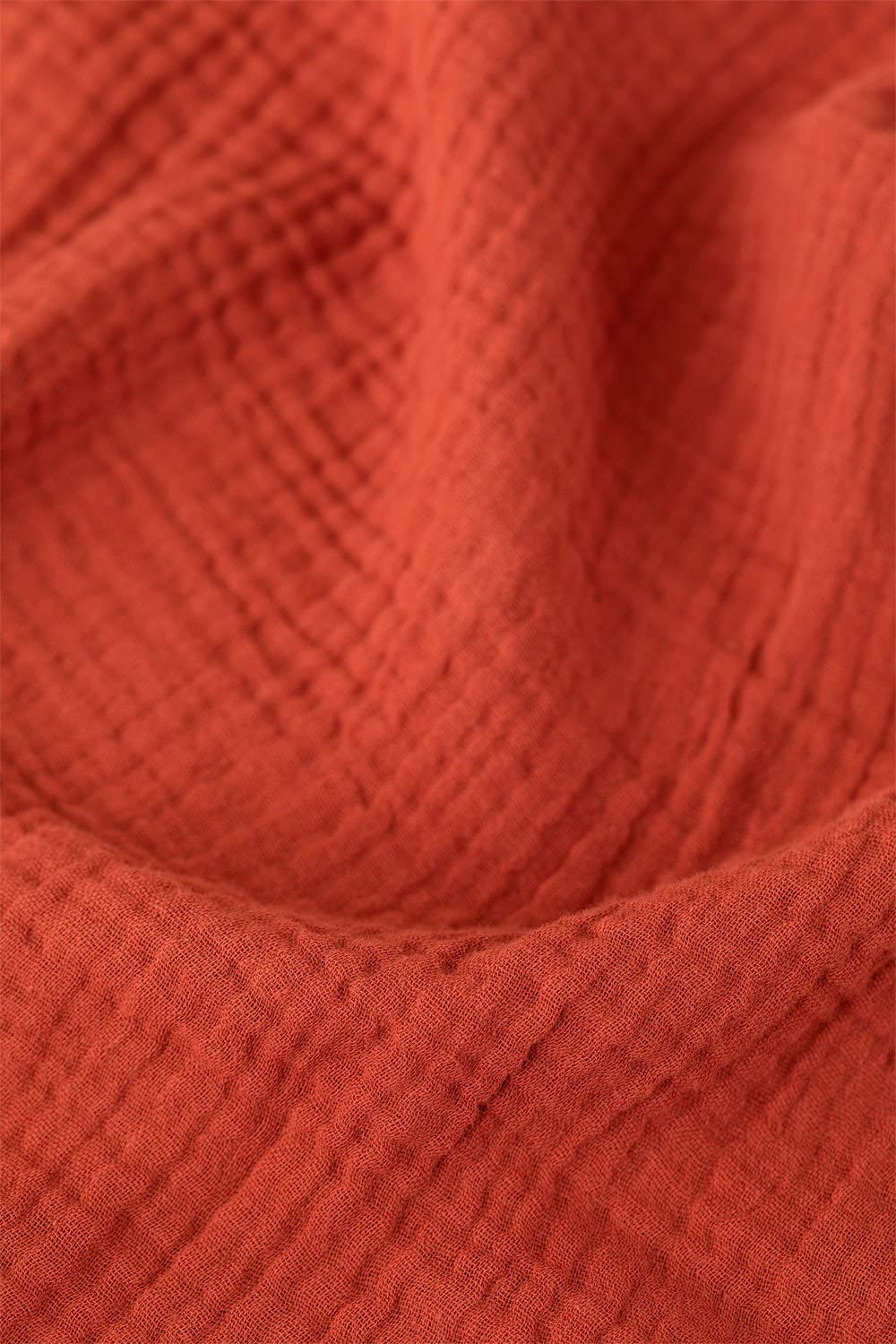 Sklum Danika Plaid in Cotone Terracotta 102x102 cm