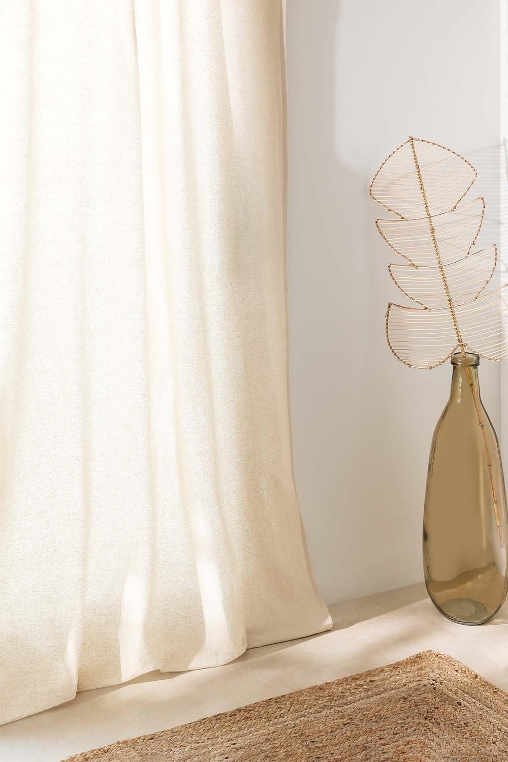 Sklum Zitra Tenda Cotone 140x260 cm Naturale