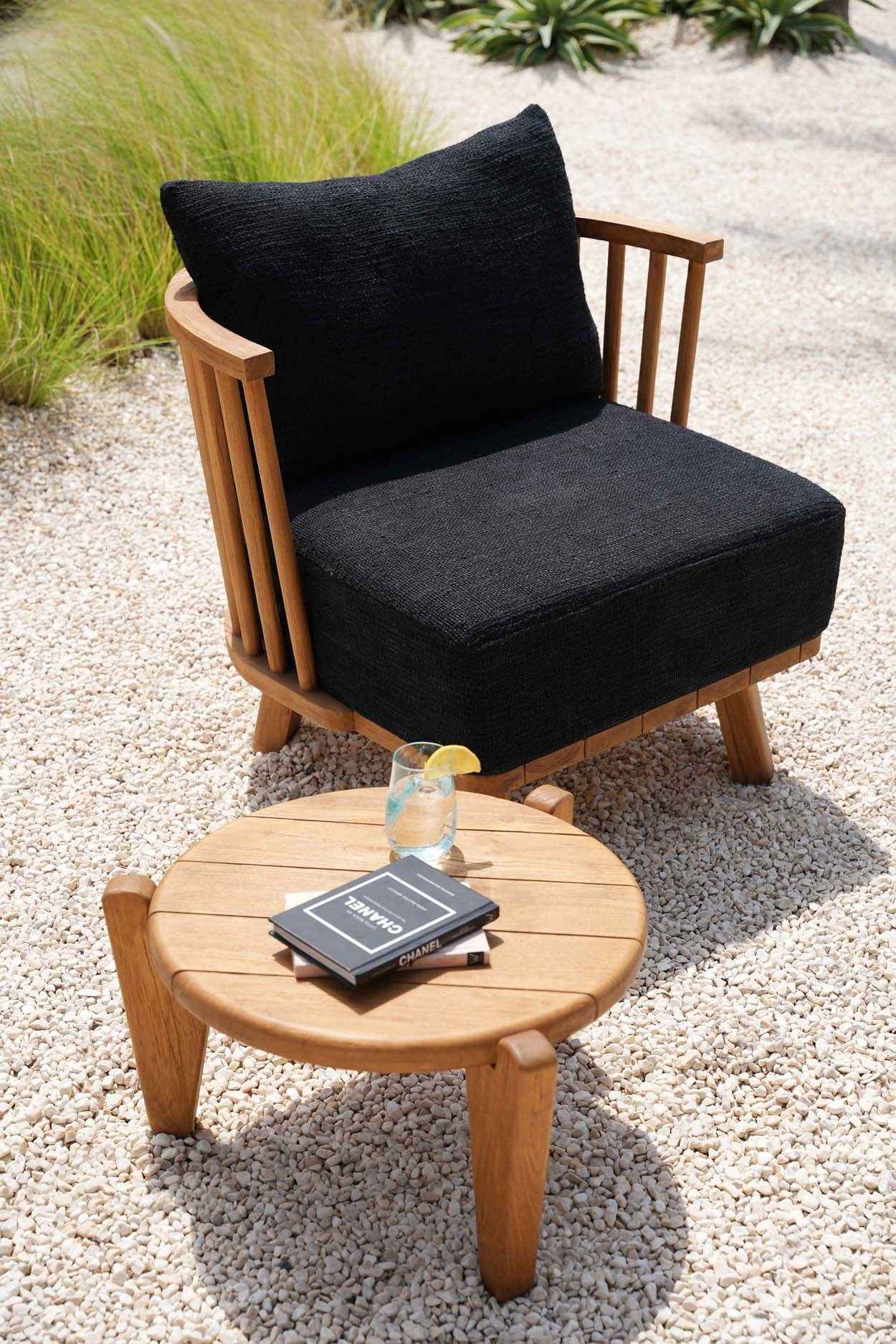 Bambua Malawi poltrona natural black teak