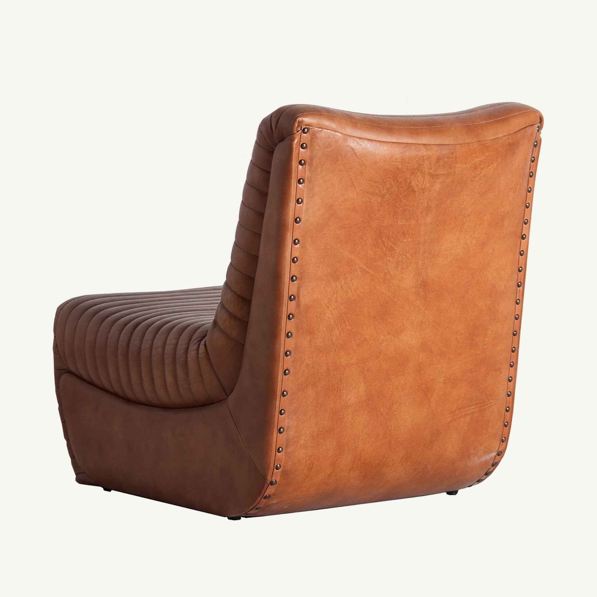 Bambua Almstock poltrona pelle cognac