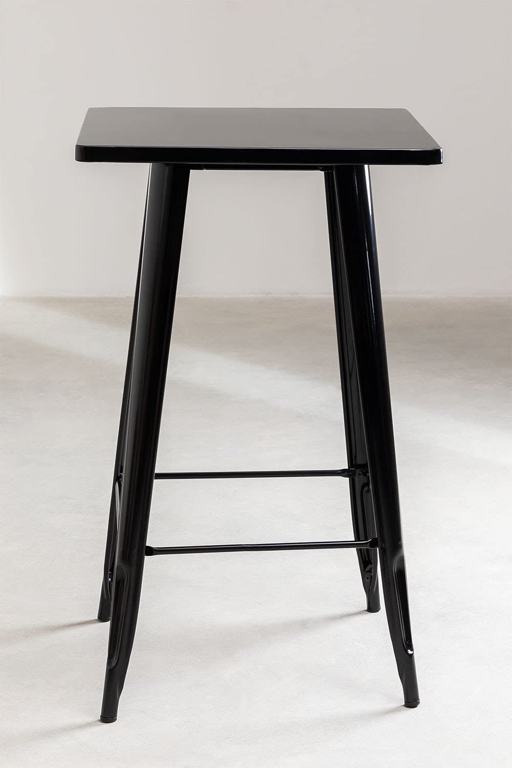 Sklum LIX tavolo alto in acciaio nero 60x60