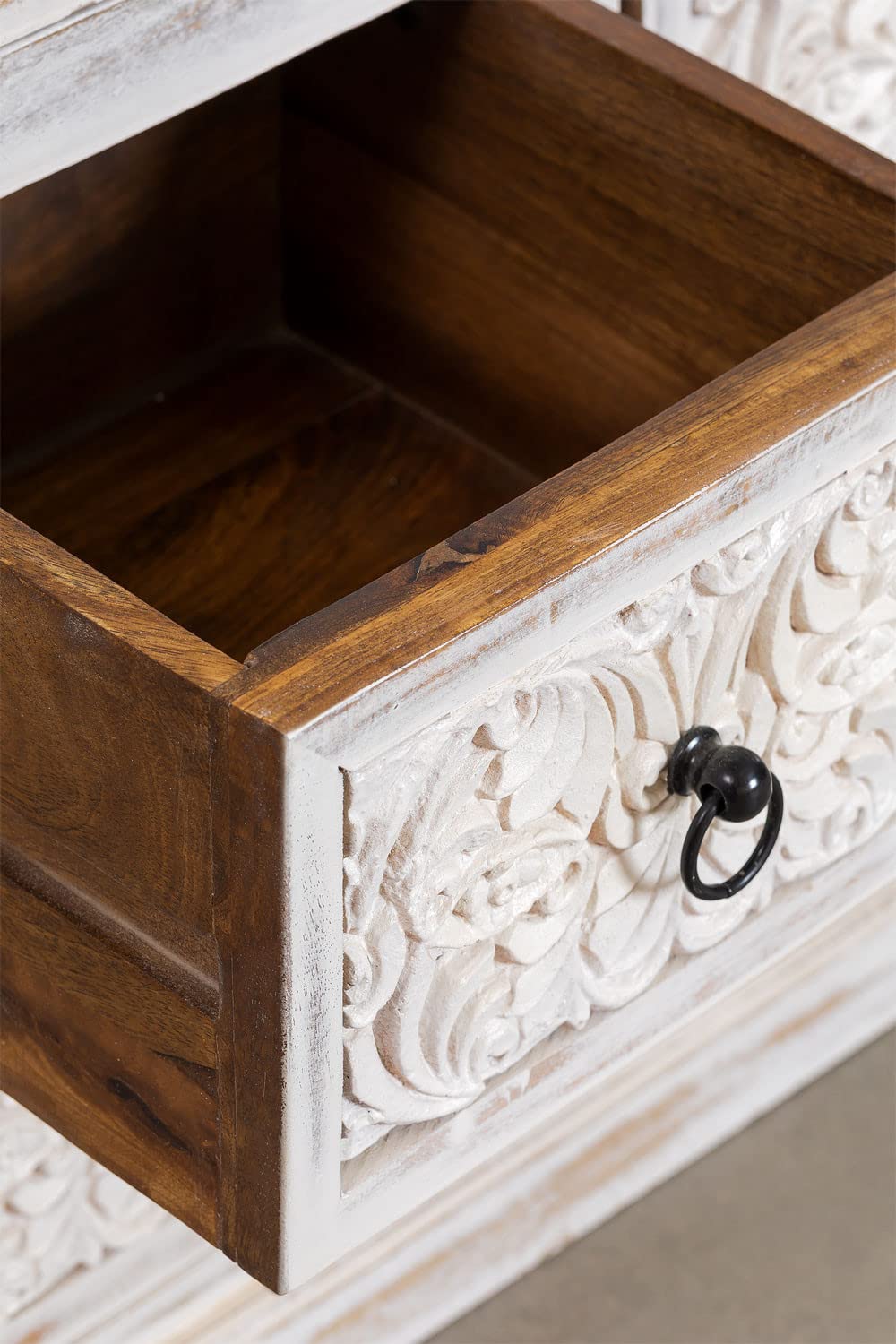 Sklum Baran credenza bianco vintage 154,5 cm mango