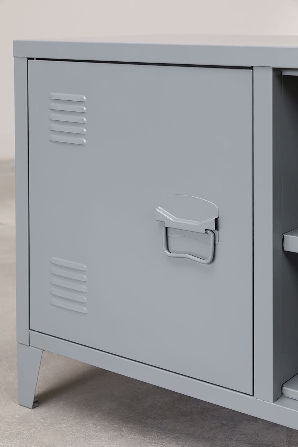 Sklum Pohpli mobile TV 120 cm grigio in acciaio