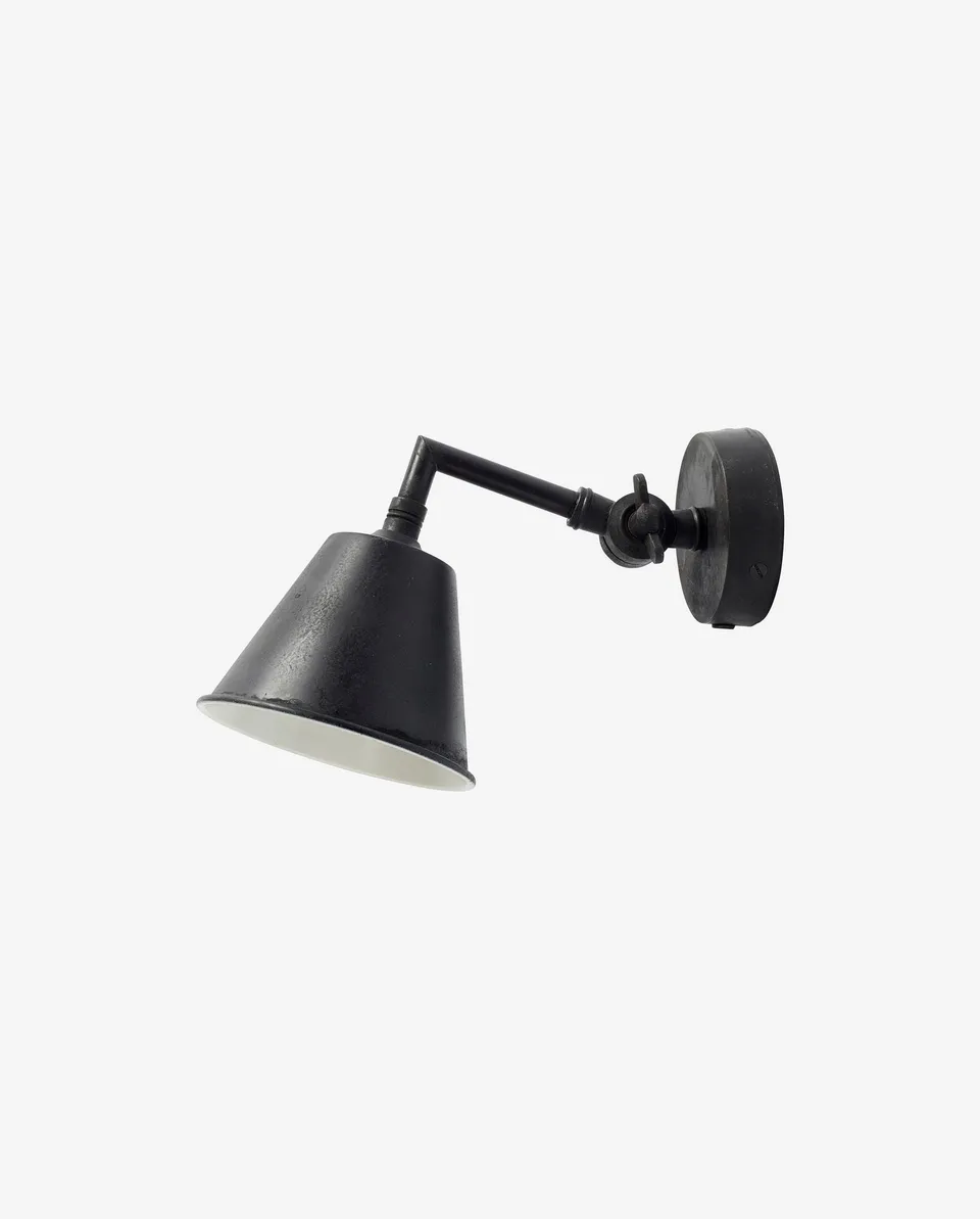 Bambua Lampada da Parete Nera con Interruttore