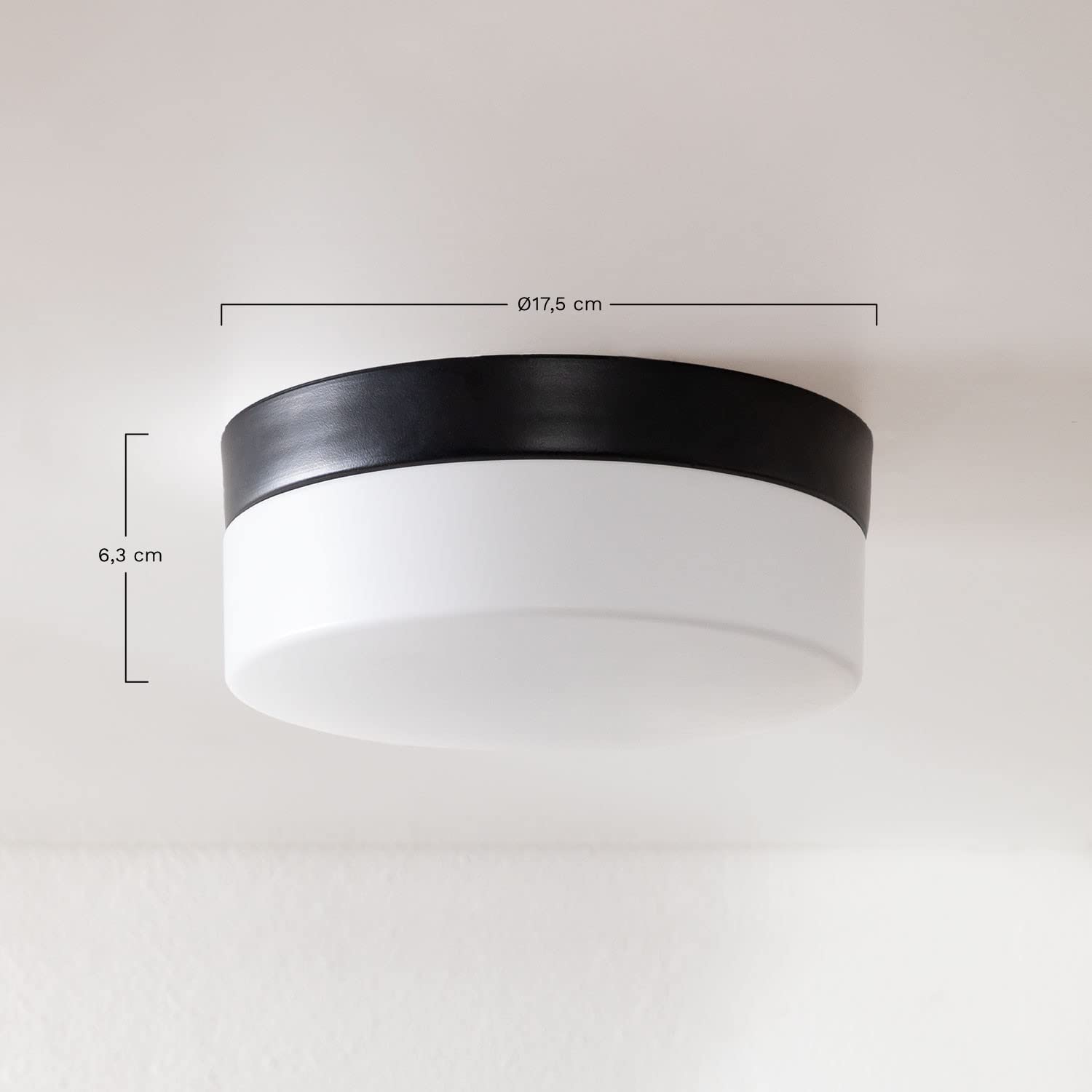 Sklum Lleku plafoniera led bianca Ø17,5 cm