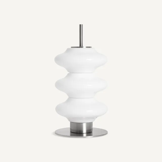 Bambua Tiare lampada da tavolo vetro bianco 3 sfere