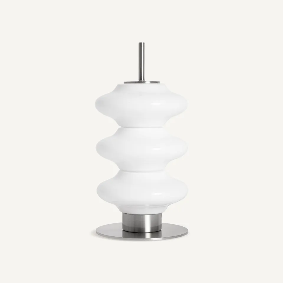 Bambua Tiare lampada da tavolo vetro bianco 3 sfere