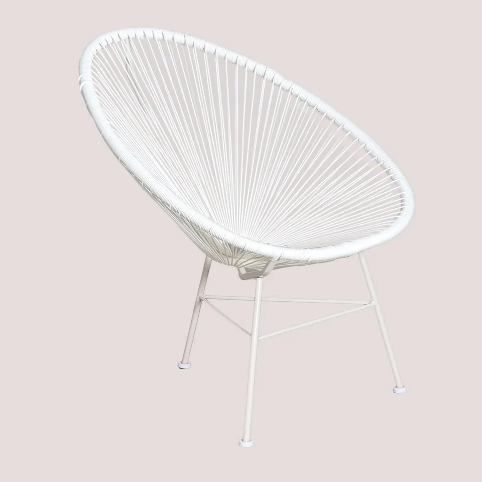Sklum New Acapulco sedia da giardino bianca polietilene