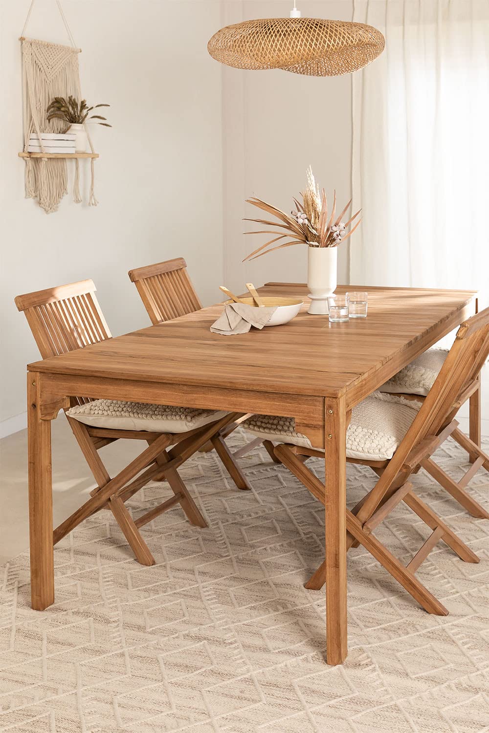 Sklum Donal Tavolo Pranzo Teak 200x100 cm 8 Posti