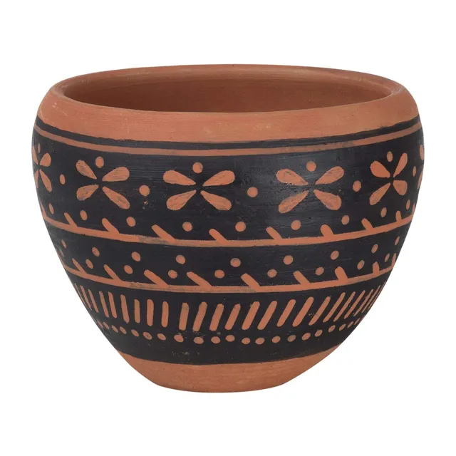 Sklum Vaza vaso in ceramica rosso argilla Ø16,5 cm
