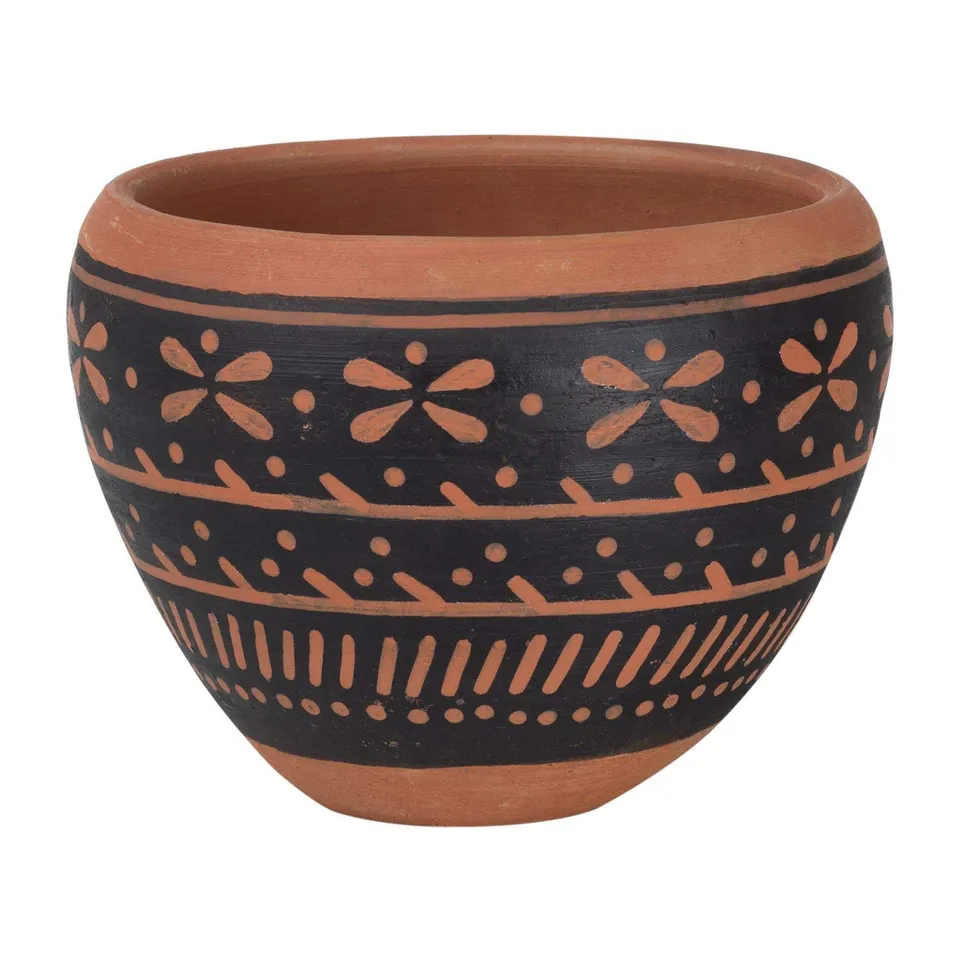Sklum Vaza vaso in ceramica rosso argilla Ø16,5 cm