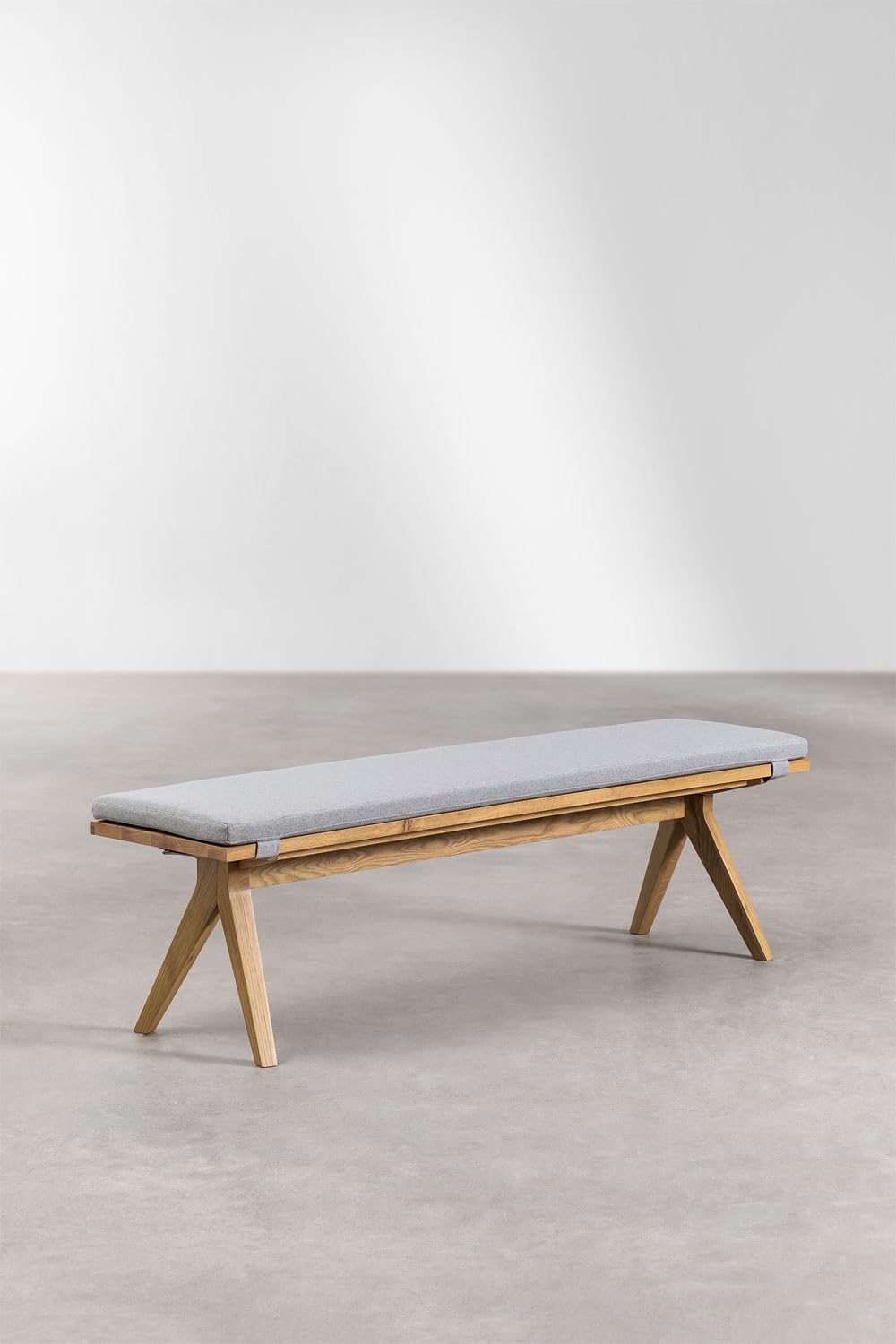 Sklum Basset Panca Rovere 158 cm con Cuscino Poliestere