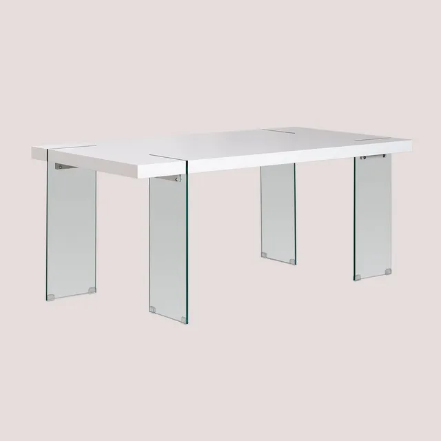 Sklum Kali tavolo da pranzo 190x95 cm gambe in vetro