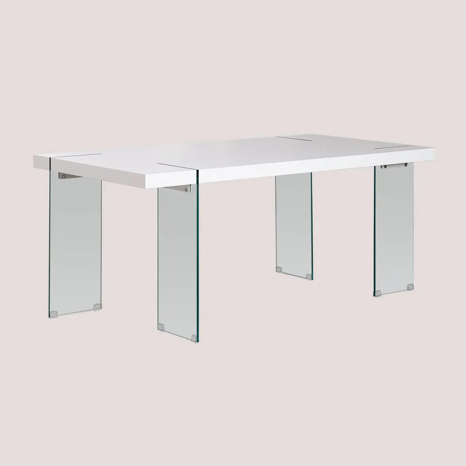 Sklum Kali tavolo da pranzo 190x95 cm gambe in vetro