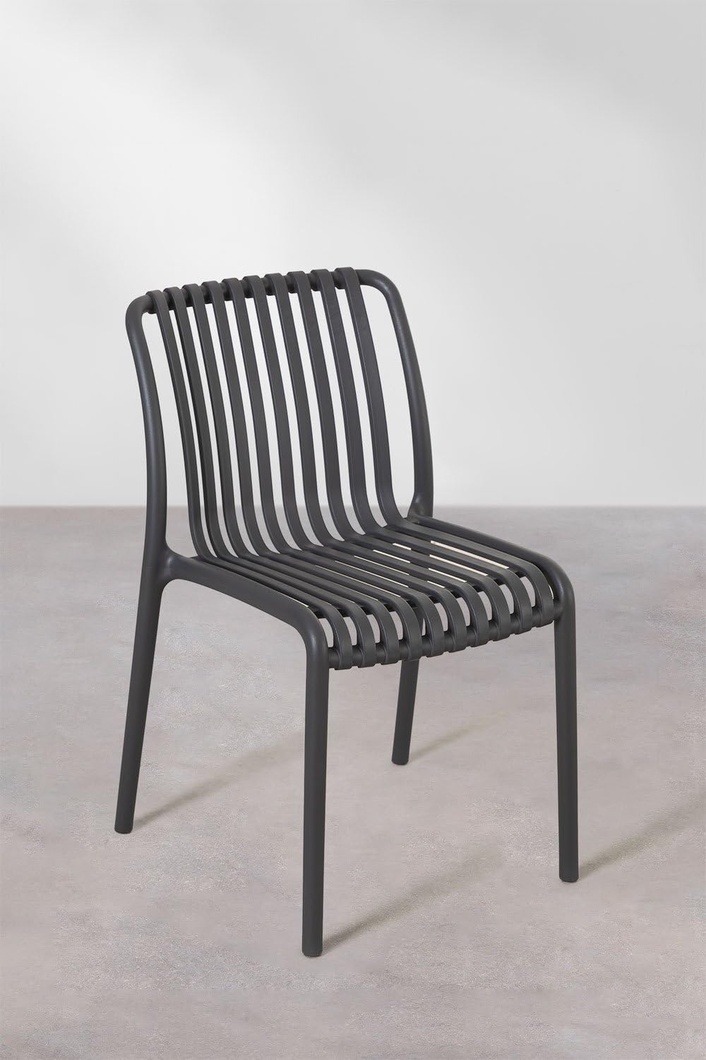 Sklum Wendell Style sedia da giardino grigio grafite impilabile