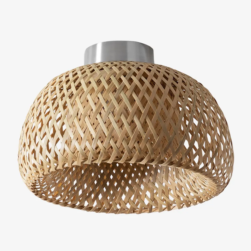 Sklum Taumper plafoniera bambù Ø30 cm marrone