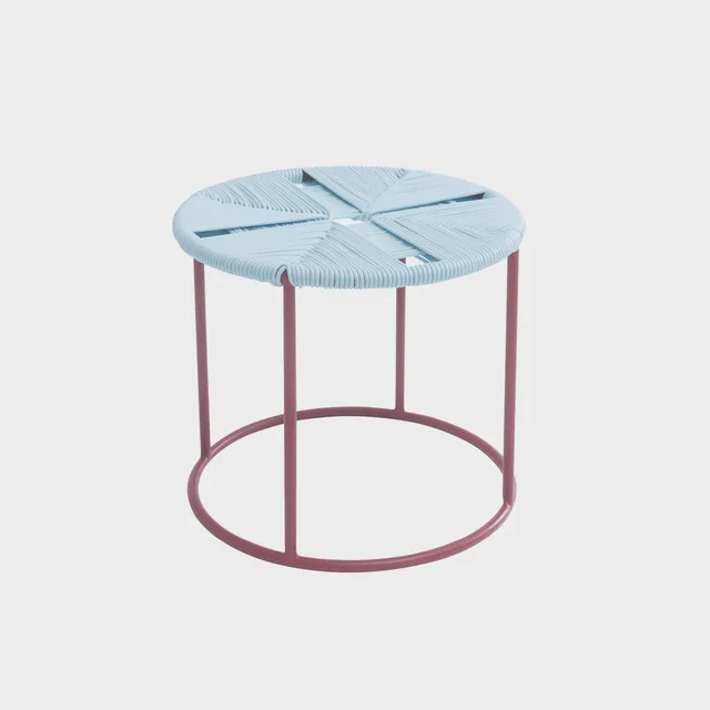 Acapulco Design Mesita CDMX_ST1 tavolino bordeaux azzurro