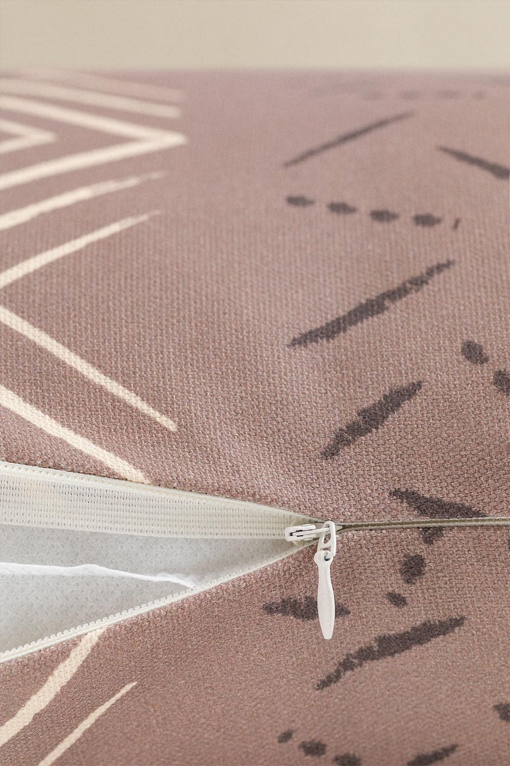 Sklum Tadjou Style federa cuscino 60x60 marrone moka cotone
