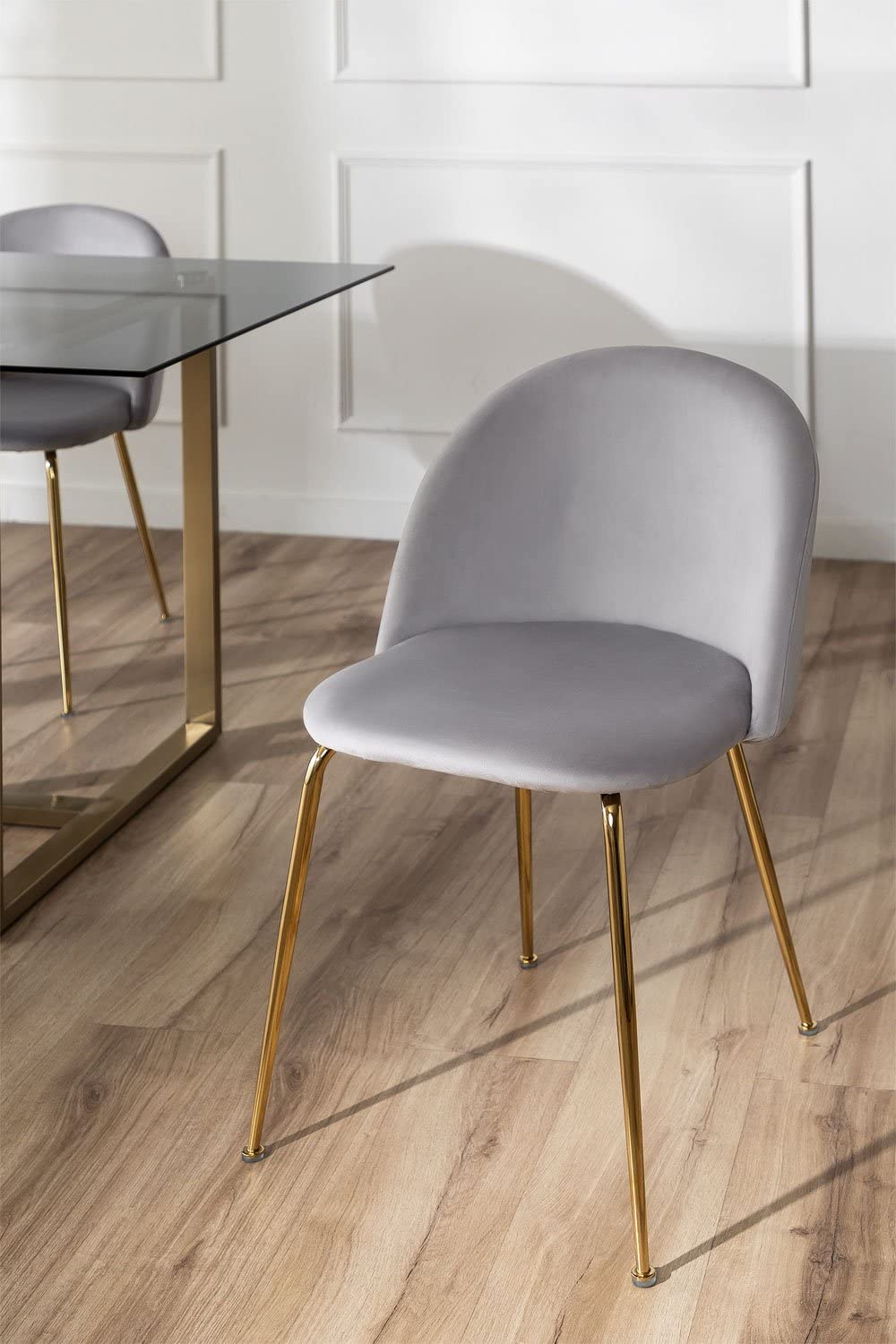 Sklum Kana Design set 4 sedie da pranzo velluto