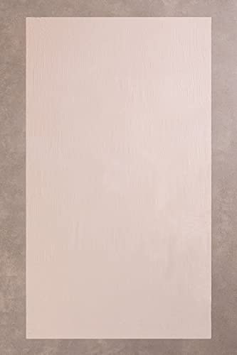 Sklum Isbe Plaid in Cotone Beige Crema 135x221 cm
