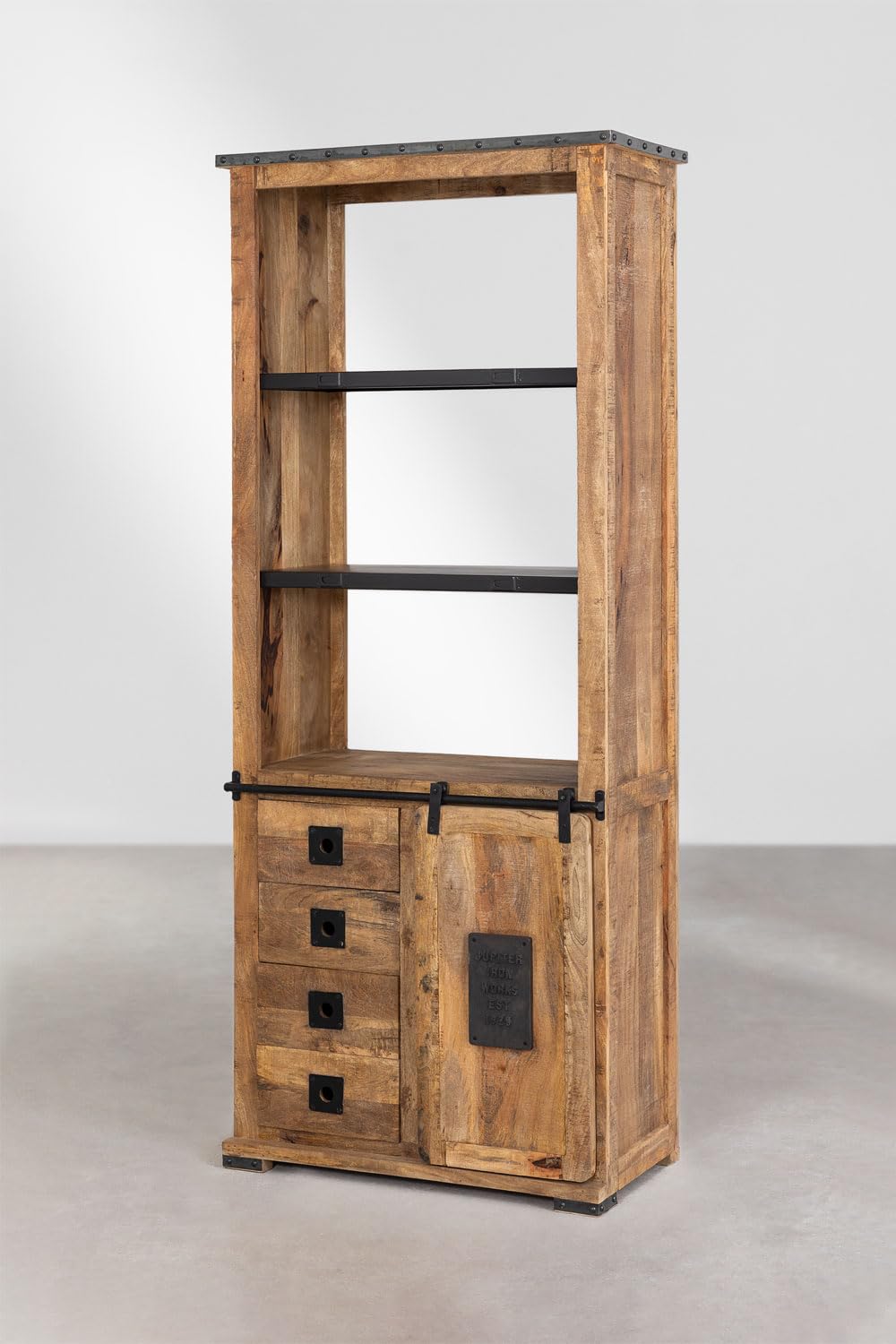 Sklum Uain Style Armadio 4 Cassetti 90x46 cm Legno Mango