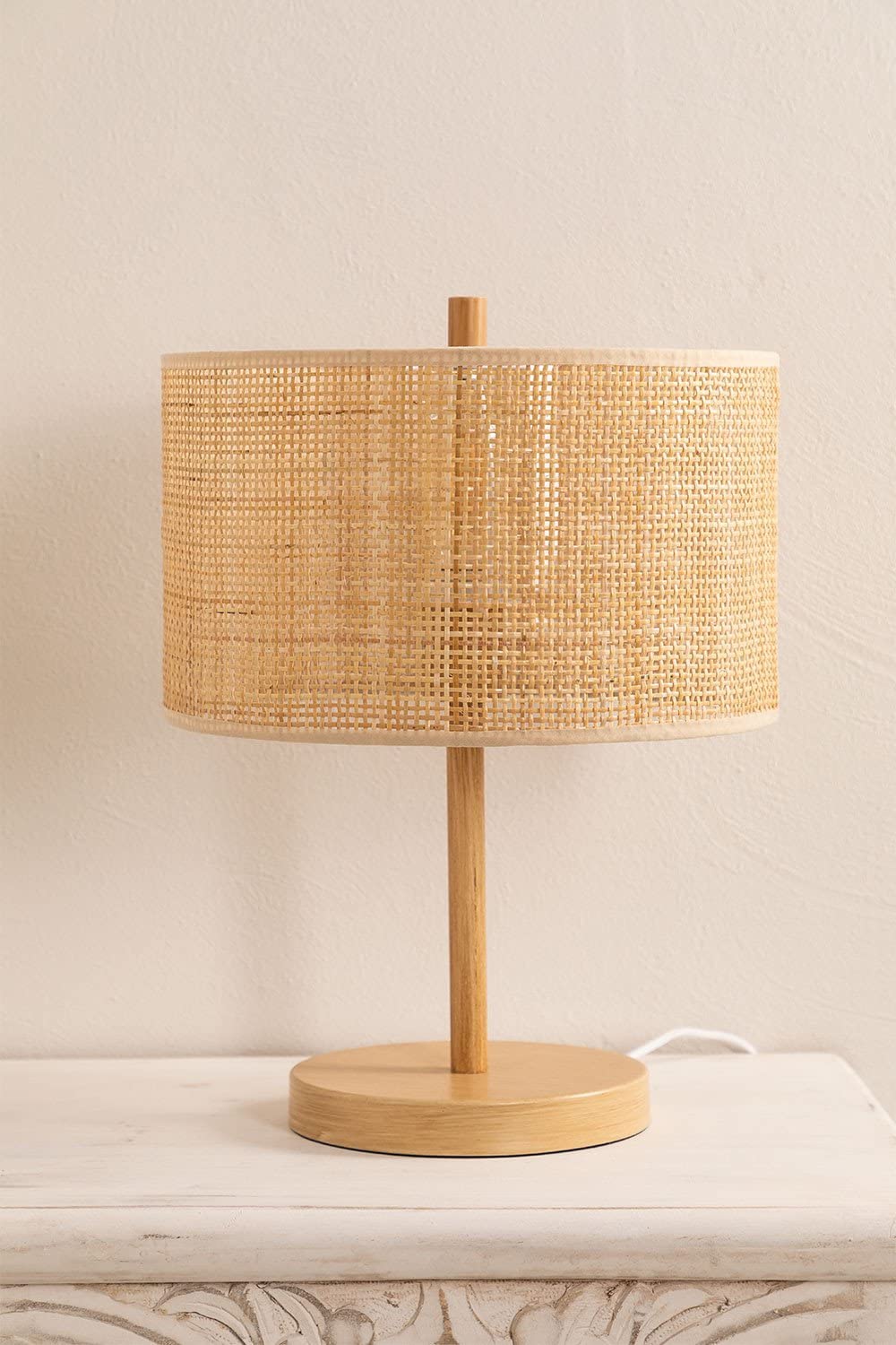 Sklum Bizay Lampada da Tavolo Rattan Naturale