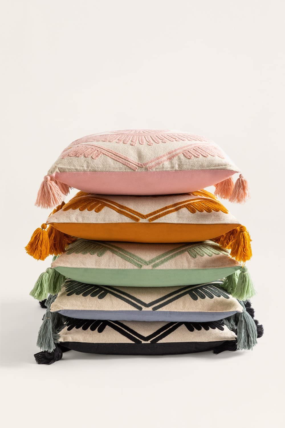 Sklum Osvid Cuscino in Cotone 45x45 cm Arancione Zafferano