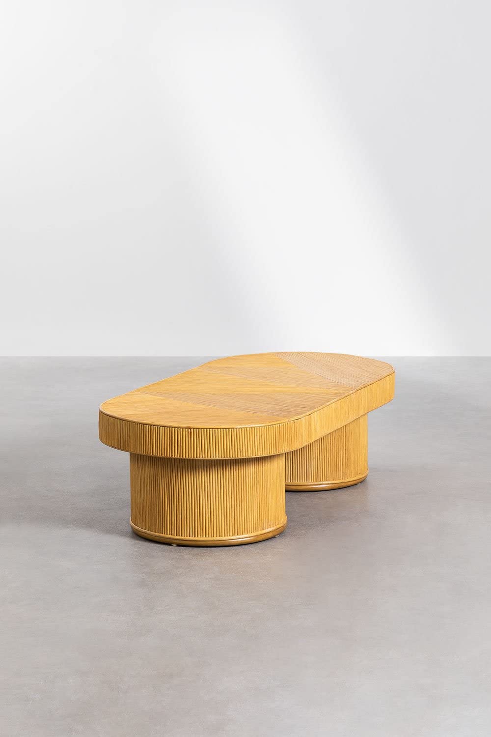 Sklum Balenty 150 Tavolino in rattan marrone