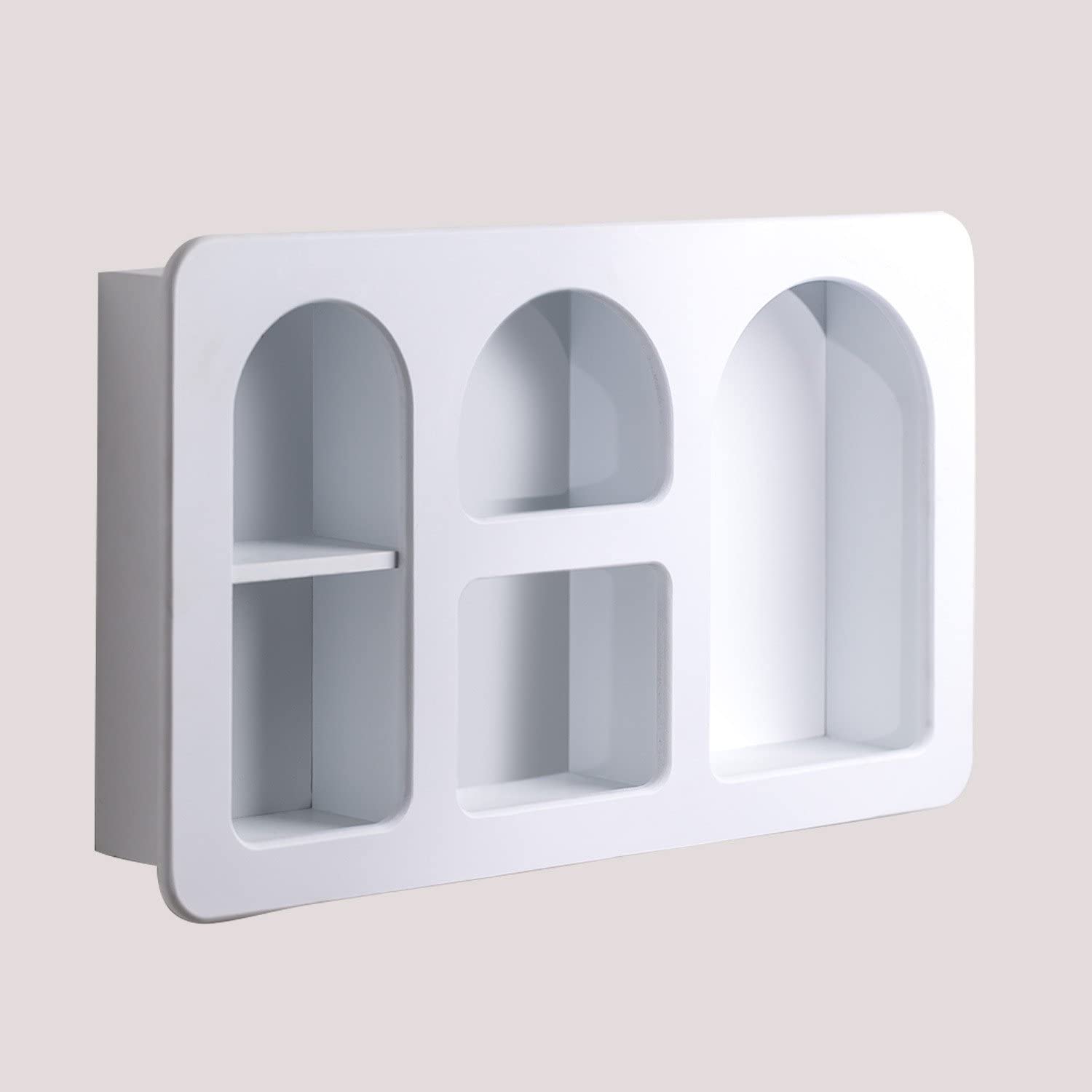 Sklum Vayla scaffale a muro in MDF bianco 60 cm