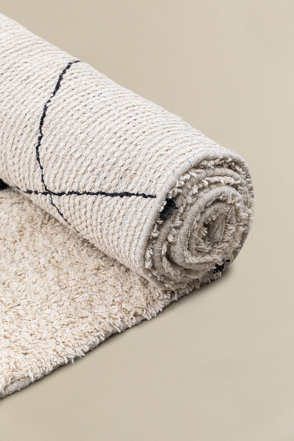 Sklum Fasy tappeto in cotone 180x150 cm beige crema
