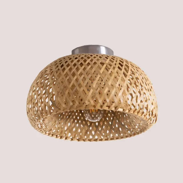 Sklum Taumper Lampada da Soffitto in Bambù Ø30 cm