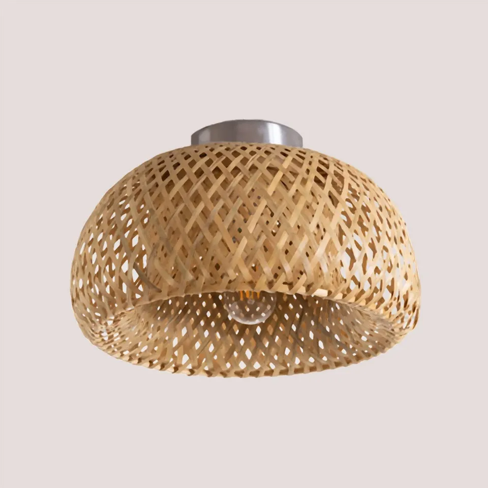 Sklum Taumper Lampada da Soffitto in Bambù Ø30 cm
