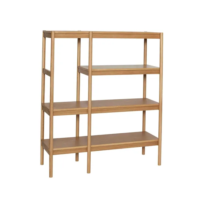 Bambua Seize libreria rovere naturale asimmetrica