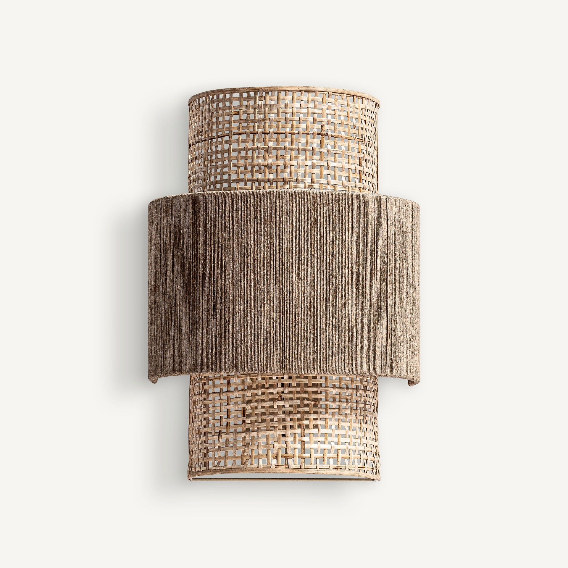 Bambua Kaola lampada da parete rattan juta naturale