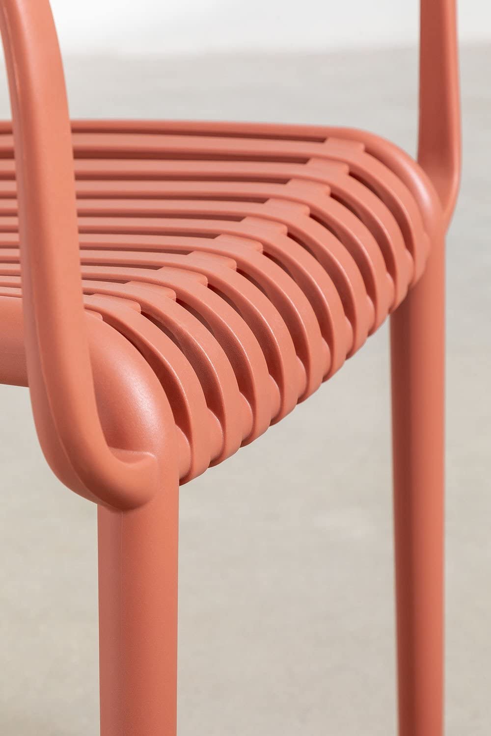 Sklum Wendell Sedia da Giardino con Braccioli Rosso Anti UV