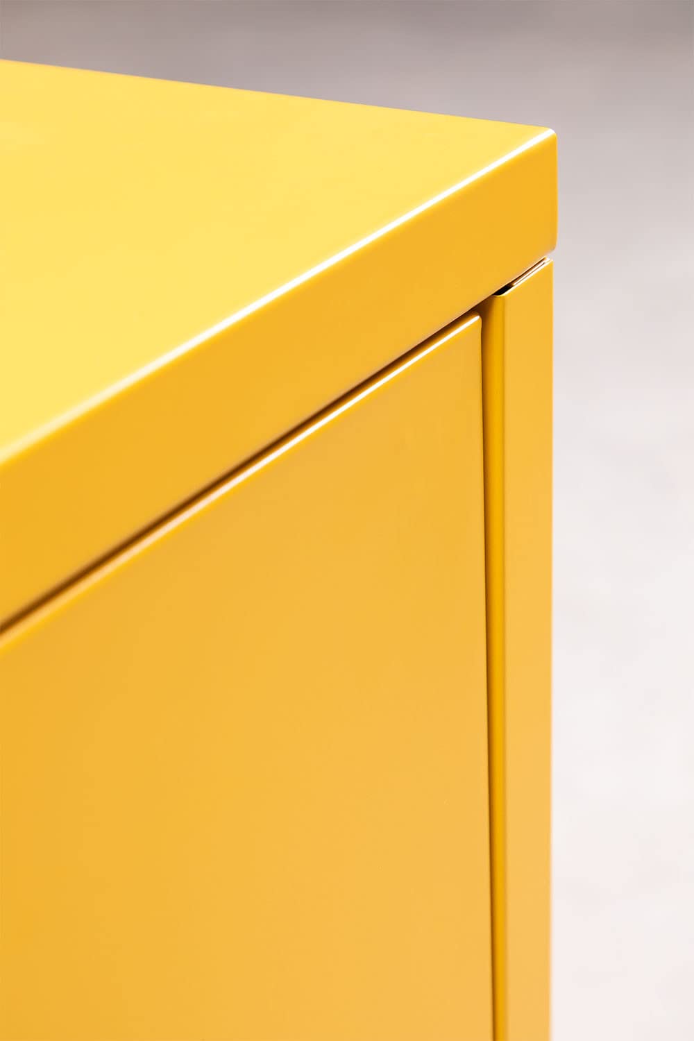 Sklum Pohpli credenza 2 ante 80 cm giallo curry acciaio