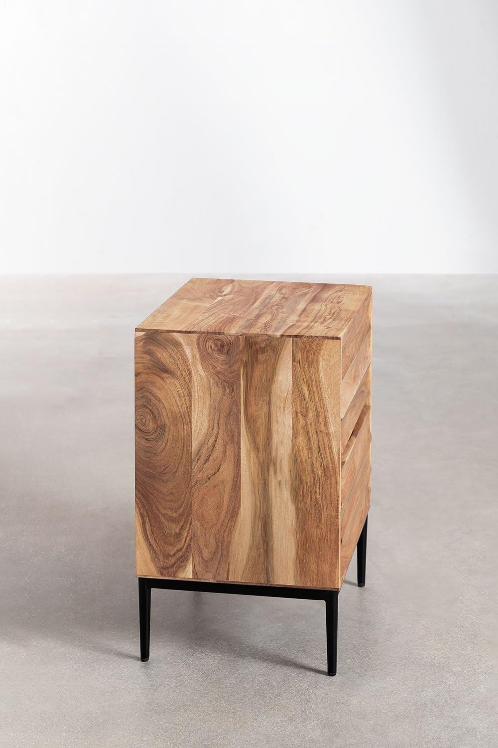 Sklum Petter Comodino 2 Cassetti Acacia Legno