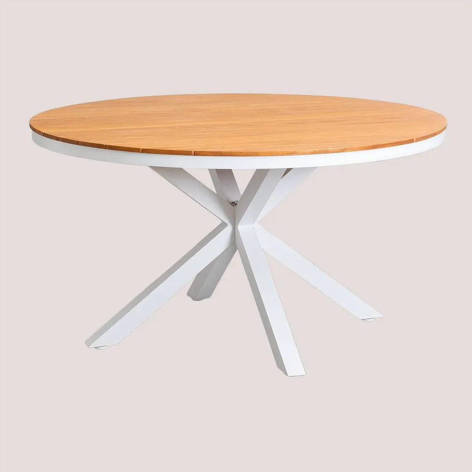 Sklum Archer tavolo giardino rotondo bianco Ø140 cm