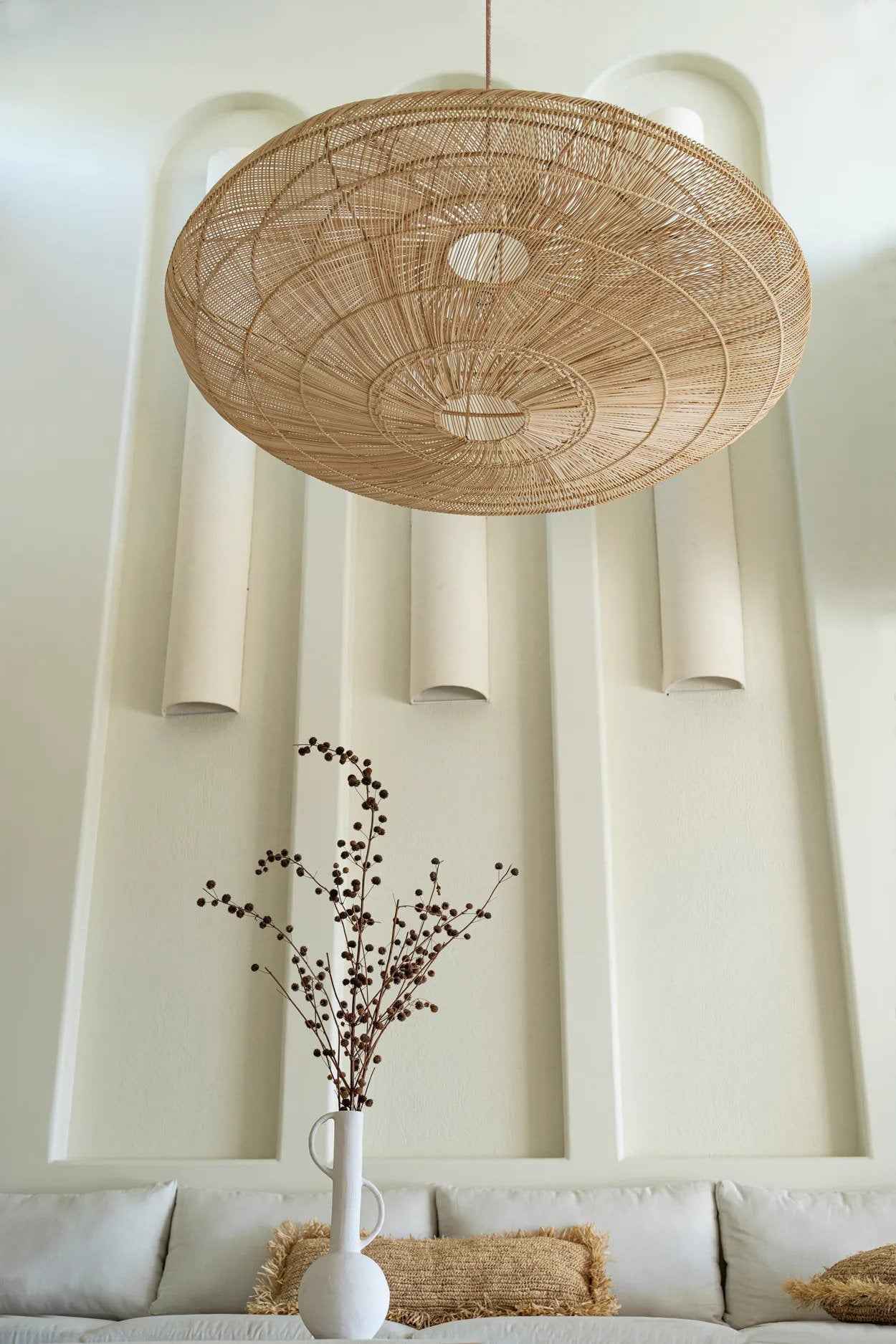 Bambua Macaron XL sospensione rattan naturale