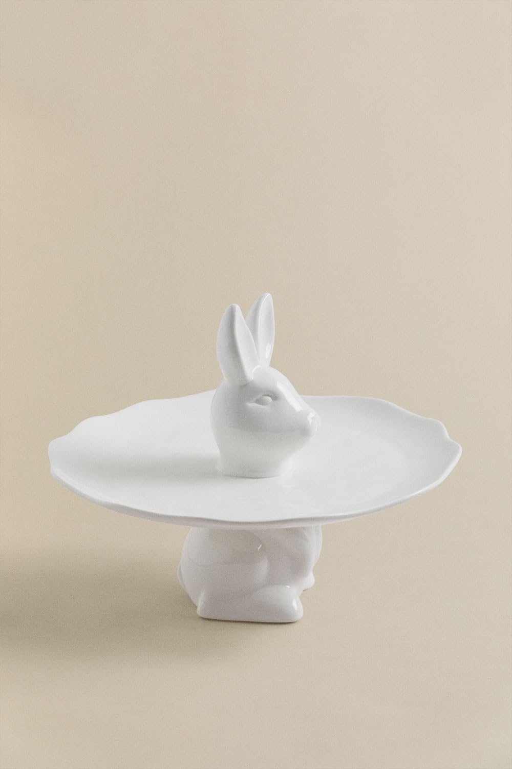 Sklum Bünih vassoio porcellana con figura Ø21,5 cm
