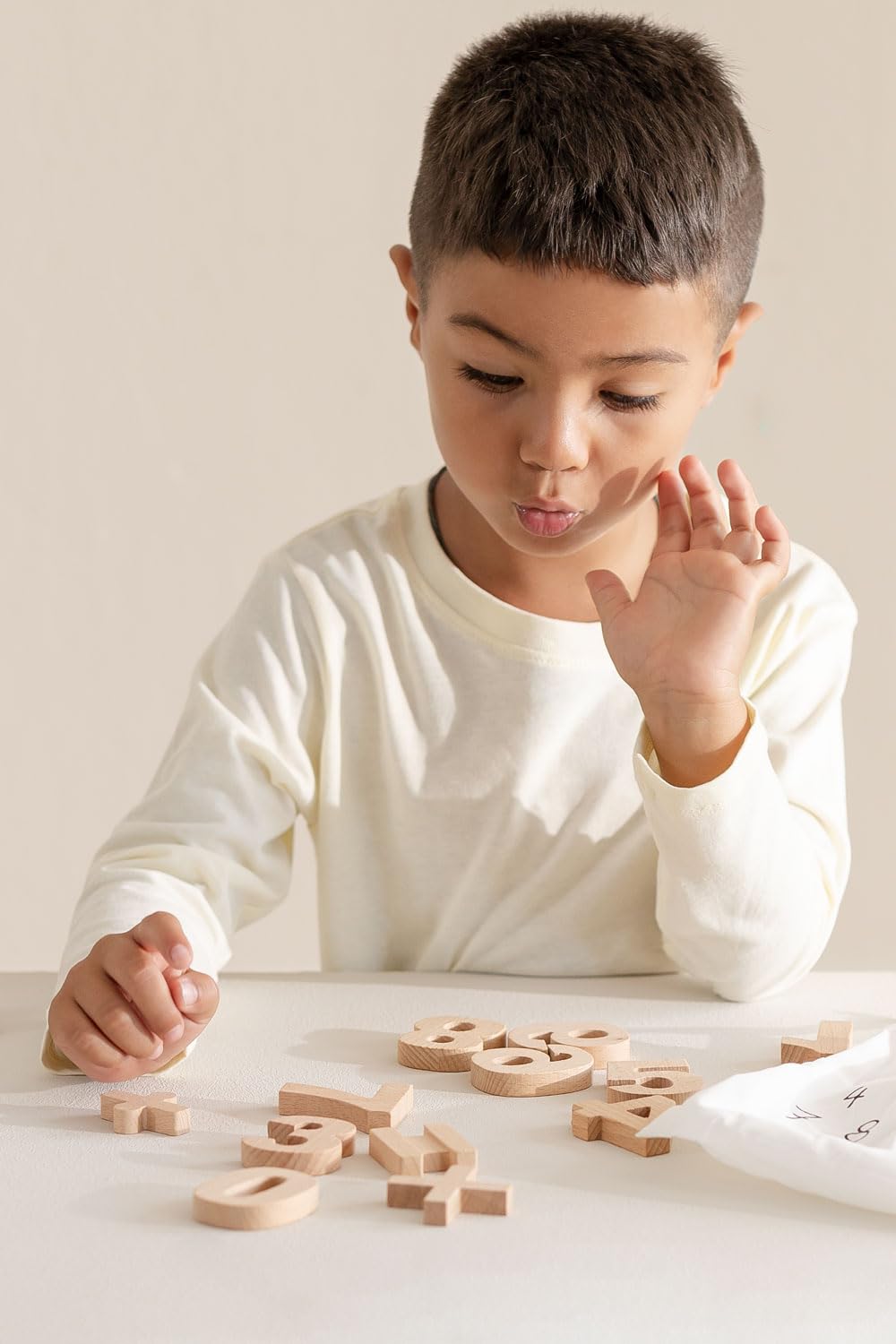 Sklum Ugga Kids Numeri in Legno di Faggio da 1 a 10