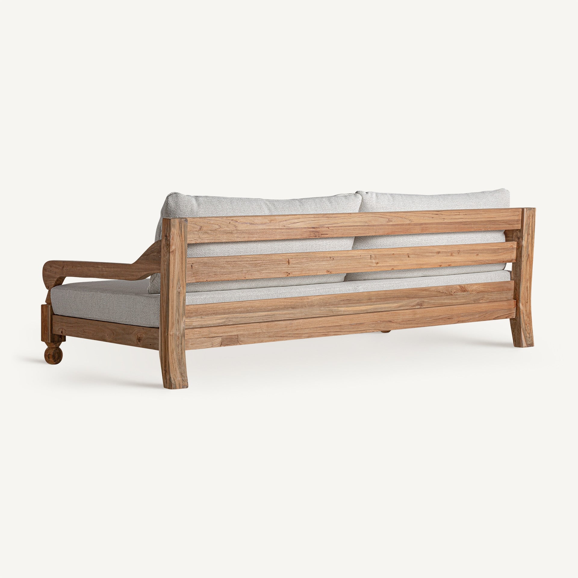 Bambua Jodphur divano in teak riciclato grigio