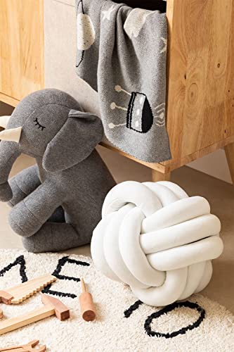 Sklum Oliver Kids Cuscino Velluto Bianco Ø25 cm