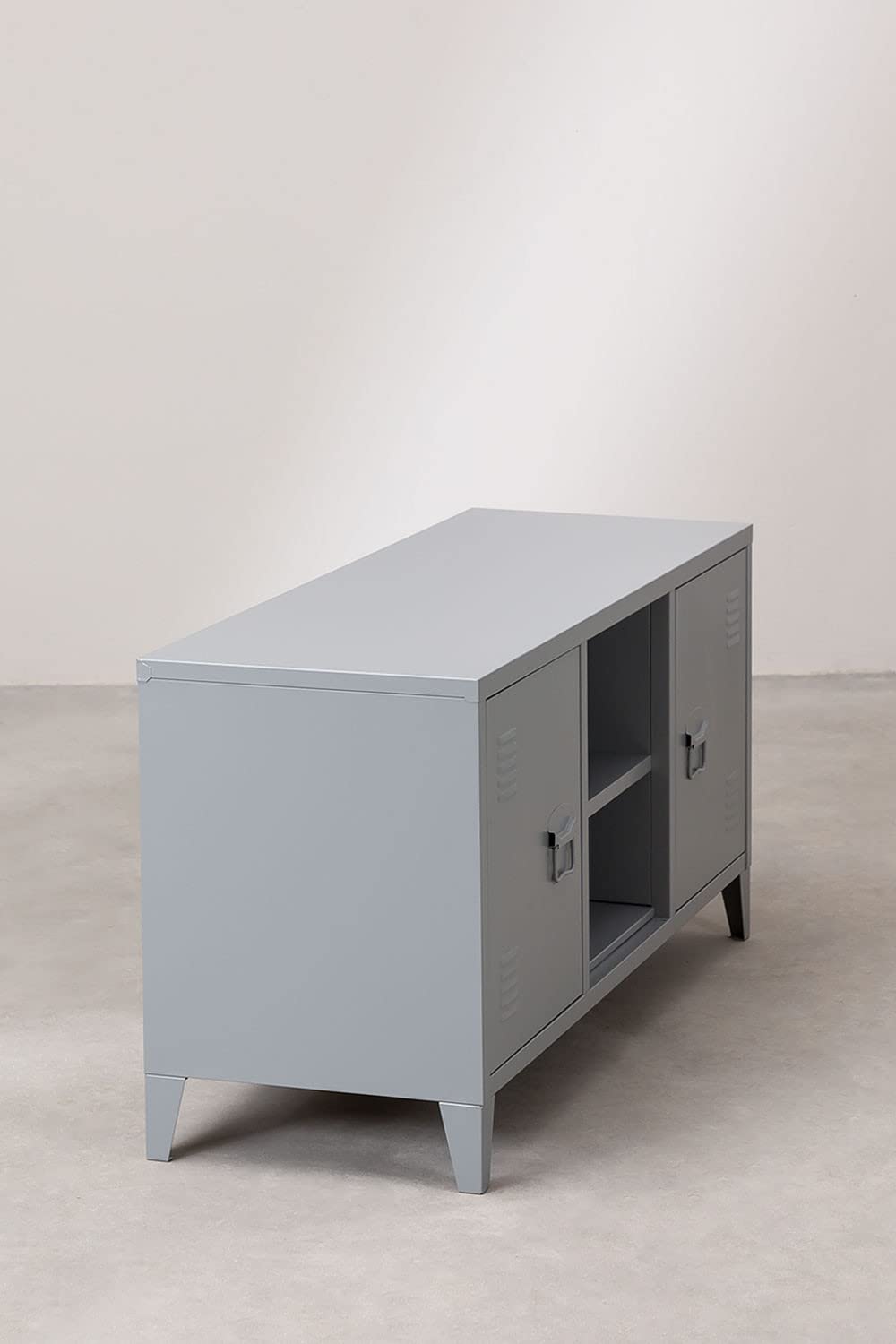 Sklum Pohpli mobile TV 120 cm grigio in acciaio