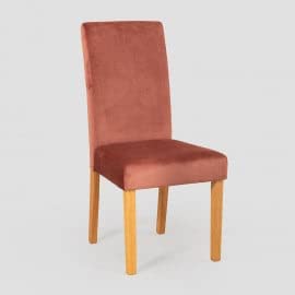Sklum Cindy Sedie Sala da Pranzo Velluto Pack 2 Rosé