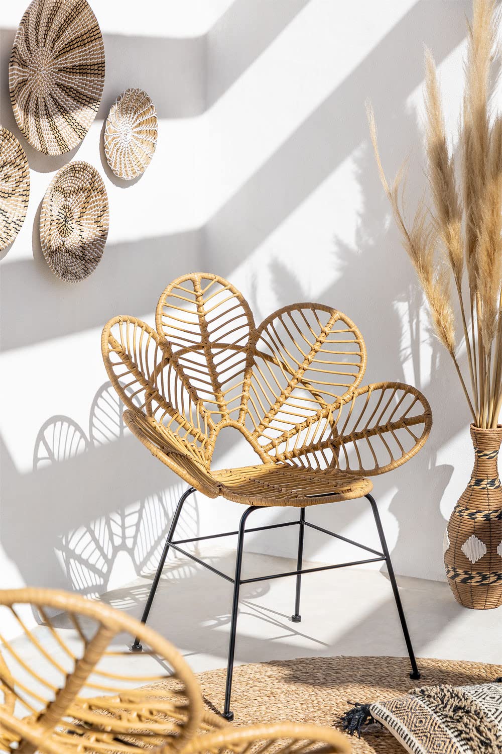 Sklum Rinum Style poltrona da giardino rattan naturale