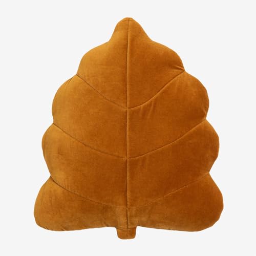 Sklum Liff cuscino foglia 47x37 cm miele velluto