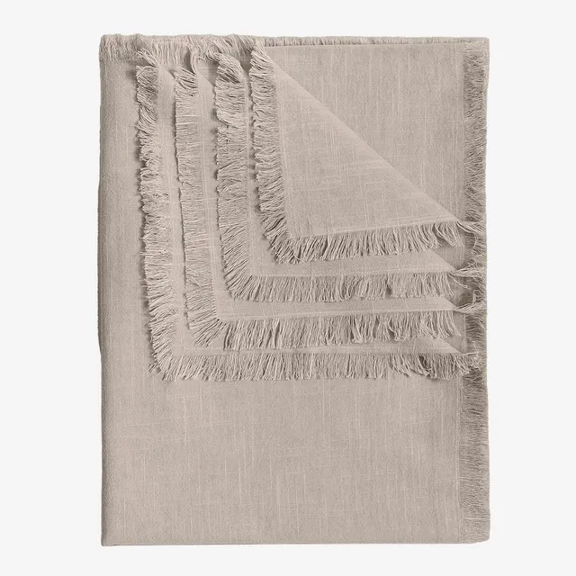 Sklum Nedeliya Tovaglia Cotone 140x240 cm con Frange