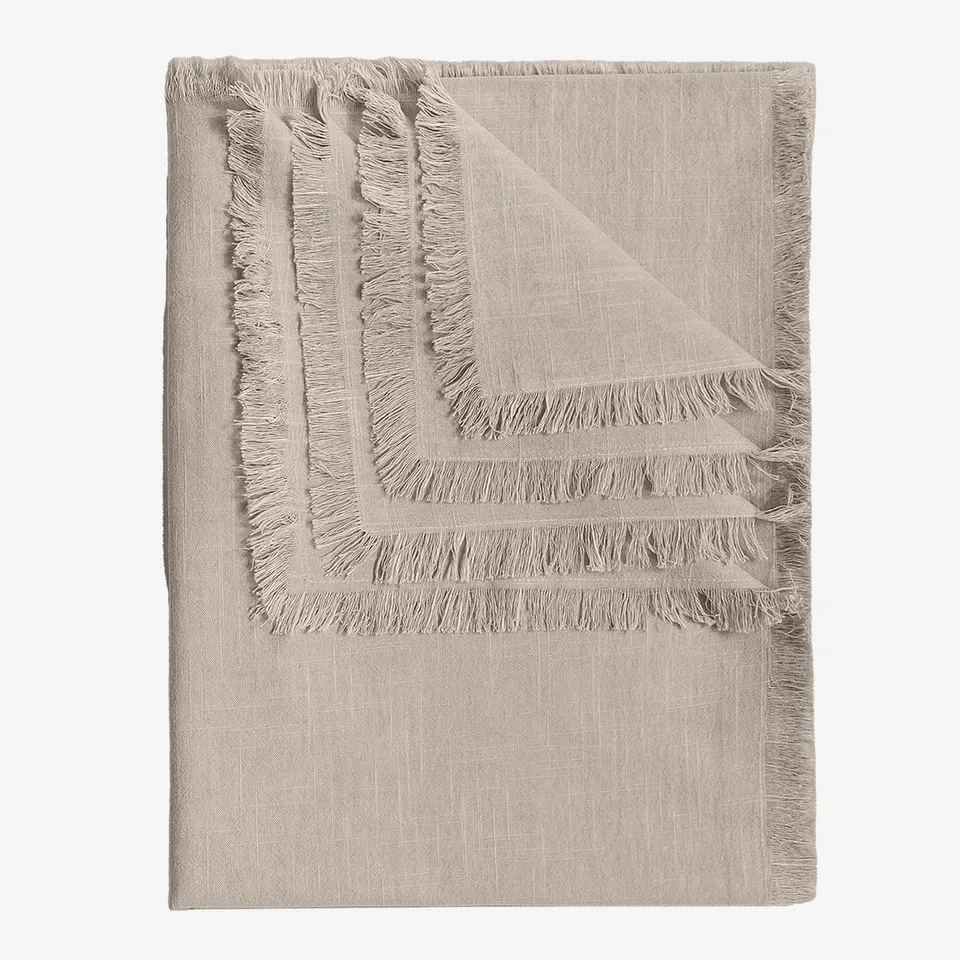 Sklum Nedeliya Tovaglia Cotone 140x240 cm con Frange