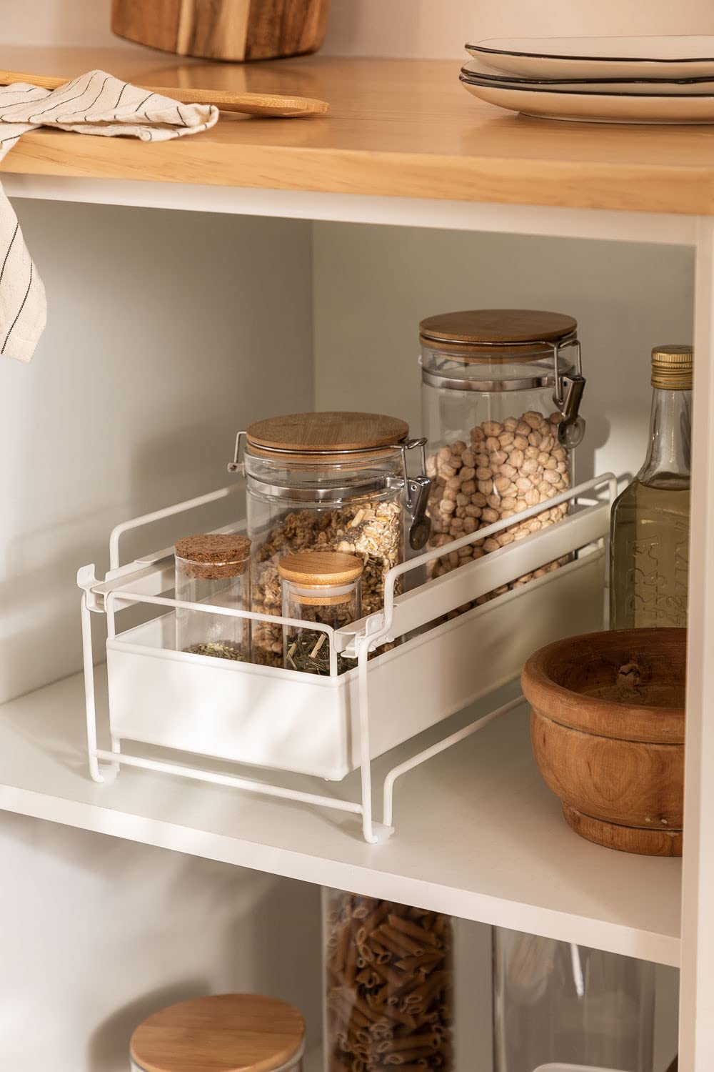 Sklum Kalem organizer cucina bianco con cassetto